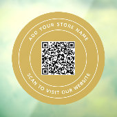 名前とWebサイトの追加QRコードカスタム色 ウィンドウサイン (シート3)