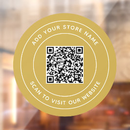 名前とWebサイトの追加QRコードカスタム色 ウィンドウサイン