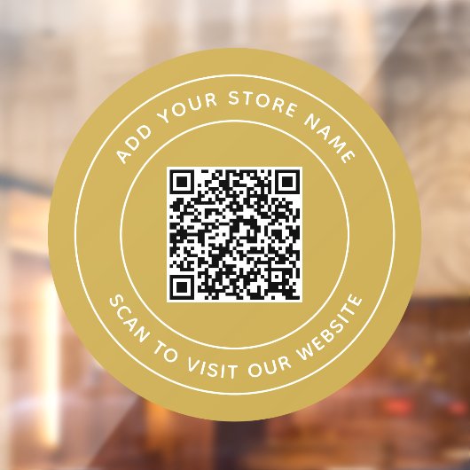 名前とWebサイトの追加QRコードカスタム色 ウィンドウサイン (シート2)