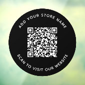 名前とWebサイトの追加QRコードカスタム色 ウィンドウサイン (シート3)