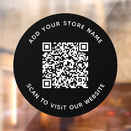 名前とWebサイトの追加QRコードカスタム色 ウィンドウサイン