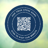 名前とWebサイトの追加QRコードカスタム色 ウィンドウサイン (シート3)