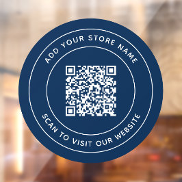 名前とWebサイトの追加QRコードカスタム色 ウィンドウサイン