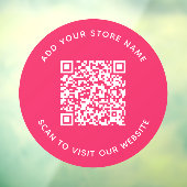 名前とWebサイトの追加QRコードカスタム色 ウィンドウサイン (シート3)