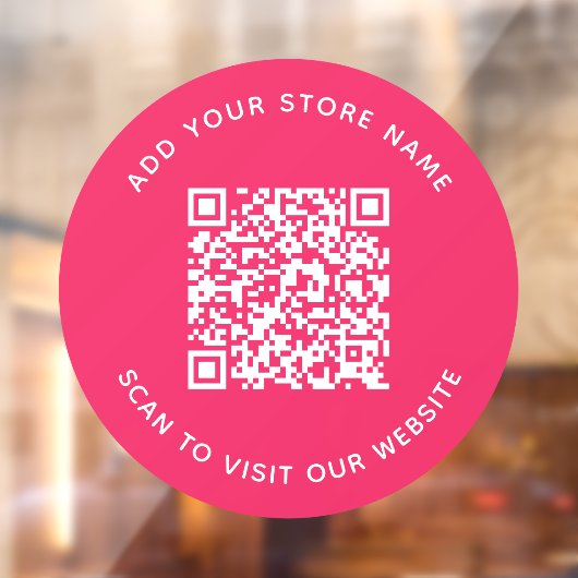 名前とWebサイトの追加QRコードカスタム色 ウィンドウサイン (シート2)