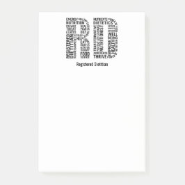 名前によって登録されている栄養士RDを個人化して下さい ポストイット