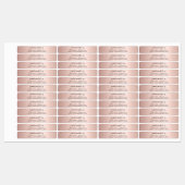 名前による手作りバラ金ゴールドスクリプト ラベル (シート)