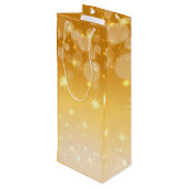 名前に一致するクリスマスを金ゴールドワイン抱き枕に追加 ワインギフトバッグ (裏面アングル)