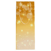 名前に一致するクリスマスを金ゴールドワイン抱き枕に追加 ワインギフトバッグ (裏面)