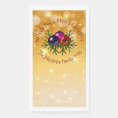 名前に一致するクリスマスを金ゴールド紙ゲストに追加 (正面)