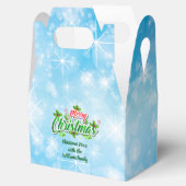 名前に一致するメリークリスマスブルーのお気に入りボックス フェイバーボックス (オープン)