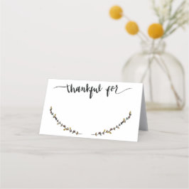 名前に感謝座席表 プレイスカード