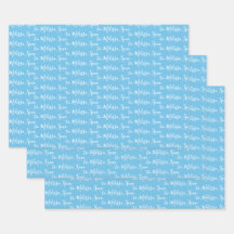 名前に手書きモダンライトブルー2