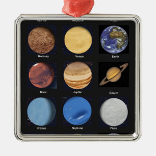 名前のすべての惑星科学の写真 メタルオーナメント