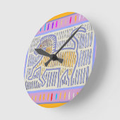 名前のない馬 ラウンド壁時計 (傾斜)