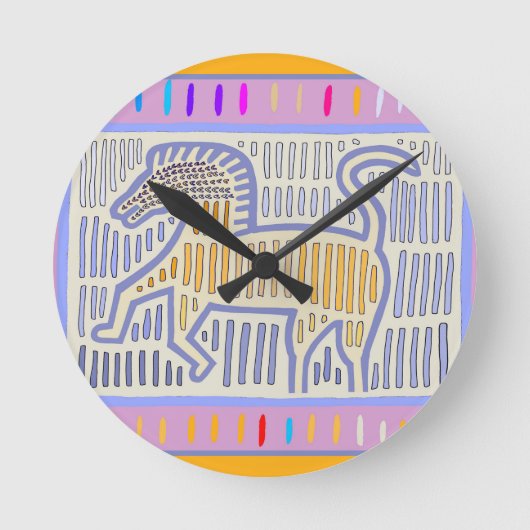 名前のない馬 ラウンド壁時計 (正面)