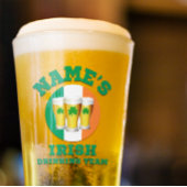 名前のアイルランドの飲みチーム3 Pint タンブラーグラス