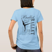 名前のアラベスクの軽いTシャツ Tシャツ (裏面)