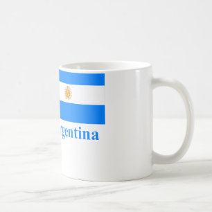 名前のアルゼンチンの旗 コーヒーマグカップ