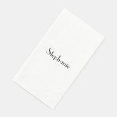 名前のイニシャルテンプレート 黒 白 カスタム かわいい (コーナー)