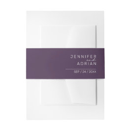 名前のイニシャル入り 招待状ベリーバンド