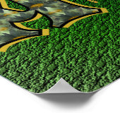 名前のイニシャルA ダイジーのポスター ポスター (角)