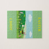 名前のイースターパズルパーソナライズされたです。 ジグソーパズル (横)