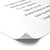 名前のウェディングを心から祝う ポスター (角)