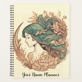 名前のカスタマイズ付きMermaidプランナー プランナー手帳