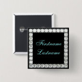 名前のカスタマイズ可能なダイヤモンドの追加 缶バッジ (正面&裏面)