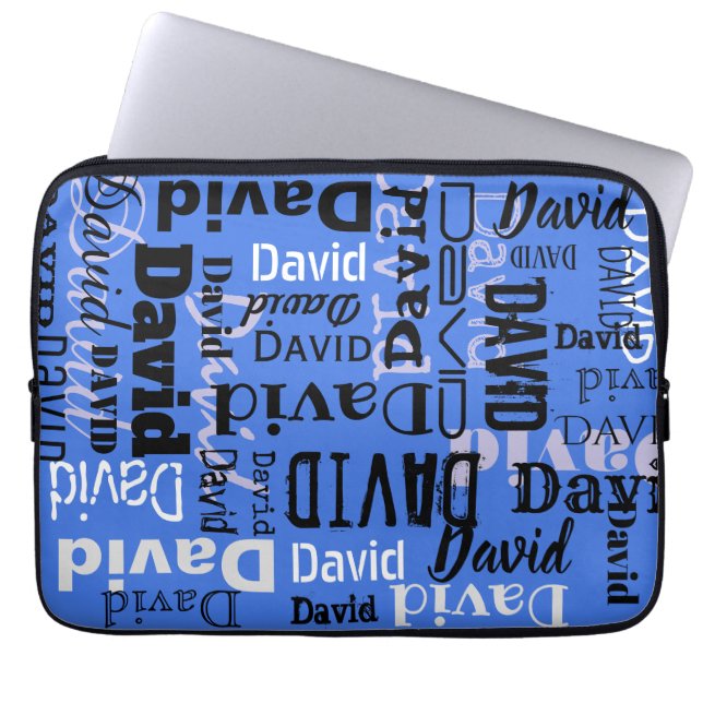 名前のカスタマイズ可能なノートパソコンのケースカバー ラップトップスリーブ (正面)