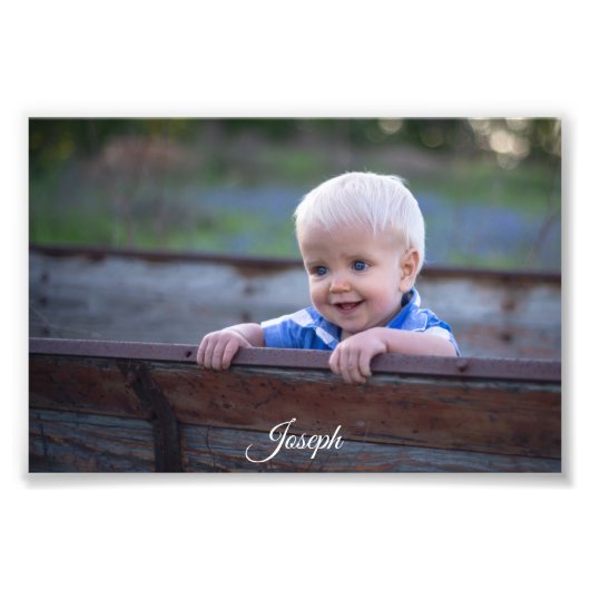 名前のカスタマイズ子の追加 フォトプリント            (正面)