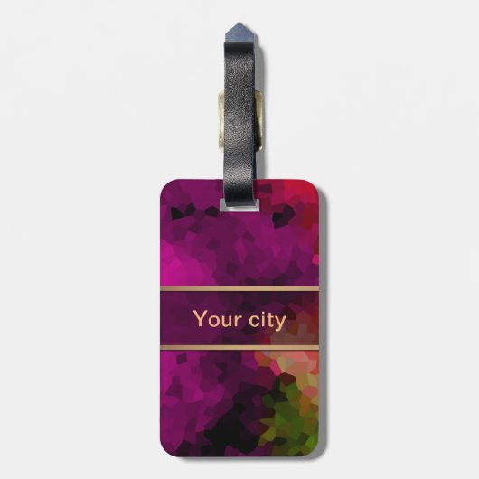 名前のカスタマイズ ラゲッジタグ (裏面縦)