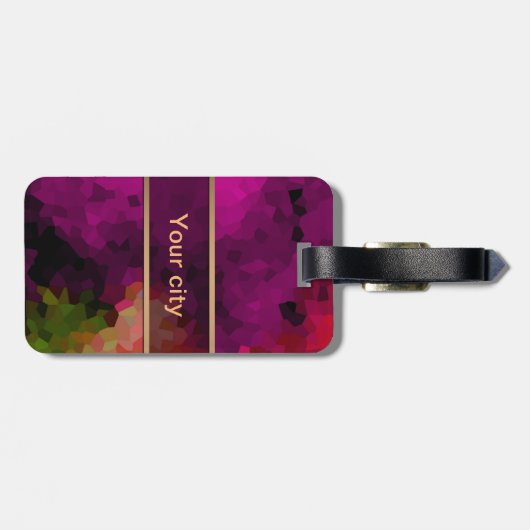 名前のカスタマイズ ラゲッジタグ (裏面横)