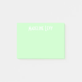 名前のカスタムでパーソナライズな緑のポスト・イット ポストイット