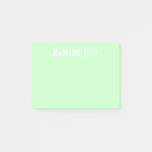 名前のカスタムでパーソナライズな緑のポスト・イット ポストイット (正面)
