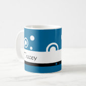 名前のカスタムなマグ コーヒーマグカップ (正面左)