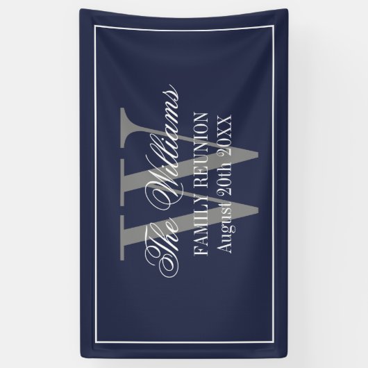 名前のカスタムな家族会のパーティーの旗の印 横断幕 (縦)