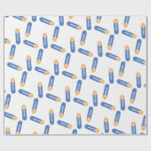 名前のカスタムデザインのフォームダーツ ラッピングペーパー (フラット)