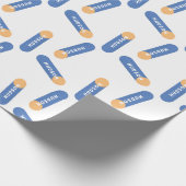 名前のカスタムデザインのフォームダーツ ラッピングペーパー (角)