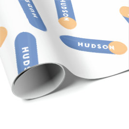 名前のカスタムデザインのフォームダーツ ラッピングペーパー