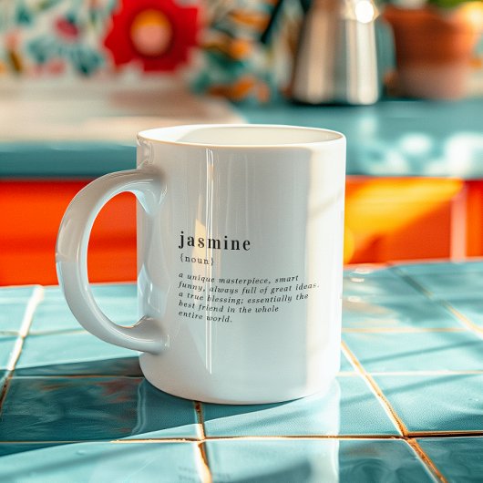 名前のカスタム定義 | 3枚の写真 コーヒーマグカップ