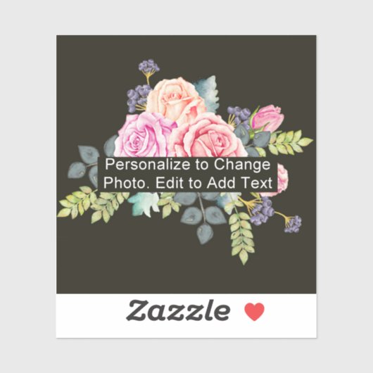 名前のカスタム追加フォトアートワークのスローガン文字 シール (シート)