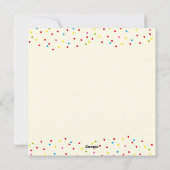 名前のカップケーキグリーティングカード シーズンカード (裏面)