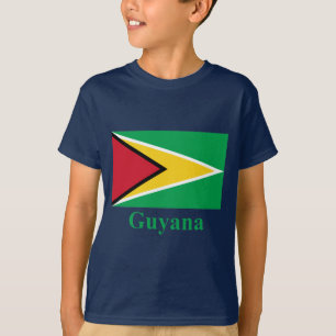 名前のガイアナの旗 Tシャツ