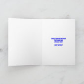 名前のギターの追加誕生日カード カード (内部)