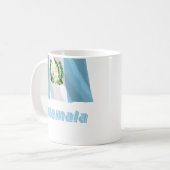 名前のグアテマラの振る旗 コーヒーマグカップ (正面左)