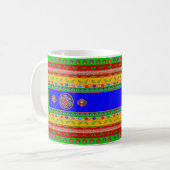 名前のコーヒー・マグ-トラックの芸術によってインスパイア- 3 コーヒーマグカップ (正面左)