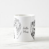 名前のシマウマの芸術 コーヒーマグカップ (中央)