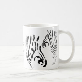 名前のシマウマの芸術 コーヒーマグカップ